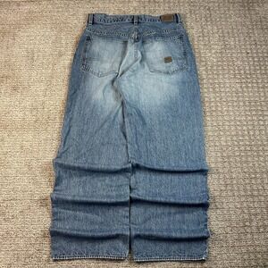 Ecko Unltd Hoboken Jeans Mens 30 Baggy Wide Leg Medium Wash Blue Denim Y2K 1972